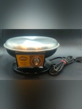 Vintage Sunbeam Electric Crepe Maker M'Sieur Crepe Model 30-10 Hot Plate Griddle